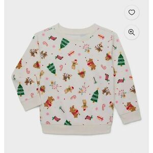 NWT UNISEX TODDLER HOLIDAY TIME SWEATSHIRT
